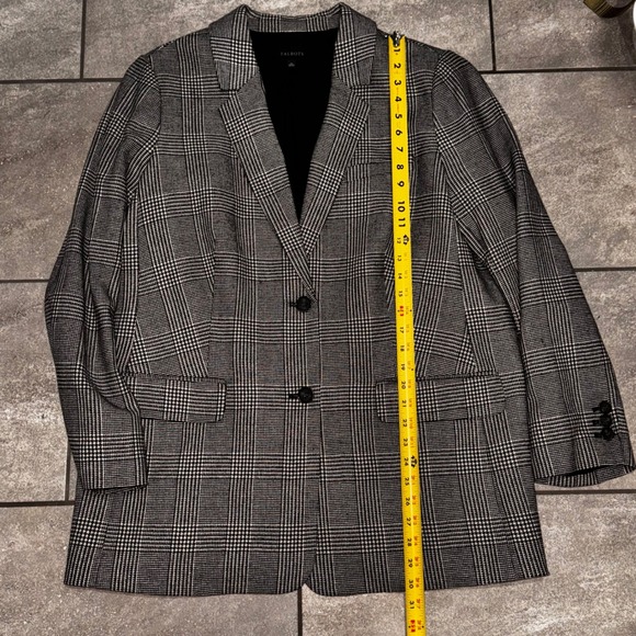 Talbots Women's Plaid Blazer Jacket‎ Size 18 Career Wear Business Casual - Picture 9 of 12